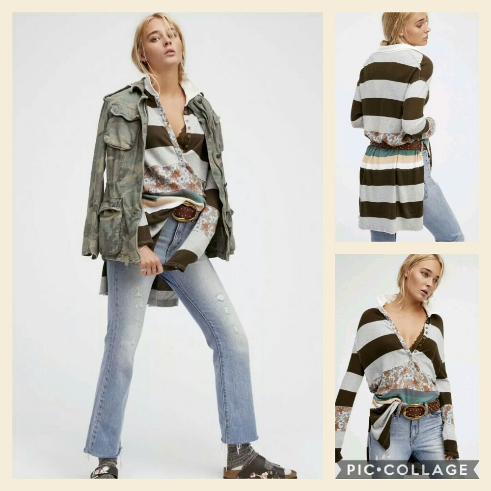 The Free People ||NWOT Tunic Top  Henley.